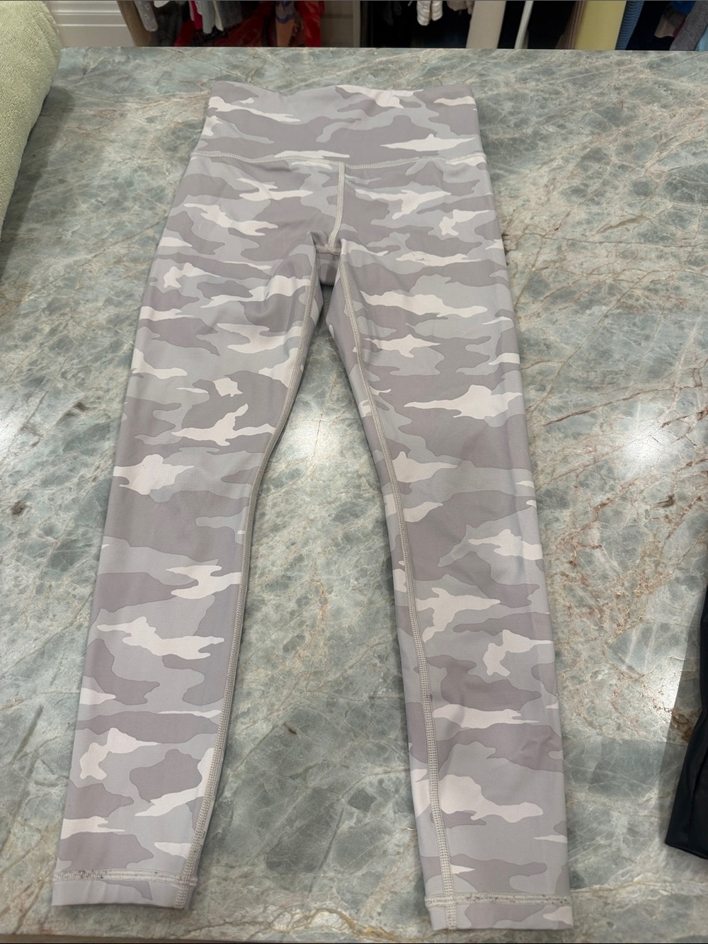 Athleta Gray Camo Kids Leggings